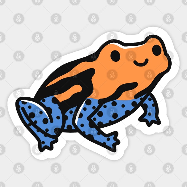 Poison Dart Frog Sticker by littlemandyart